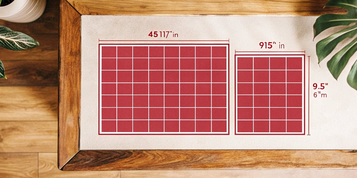 A table graphic comparing the realistic cutting depths of 4.5-inch, 5-inch, and 9-inch angle grinders on steel plate.