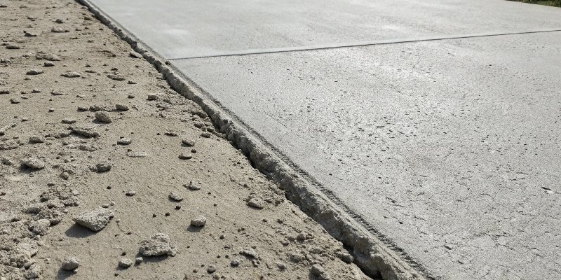 A side-by-side photo showing a rough, bumpy concrete surface next to a smooth, finely ground surface