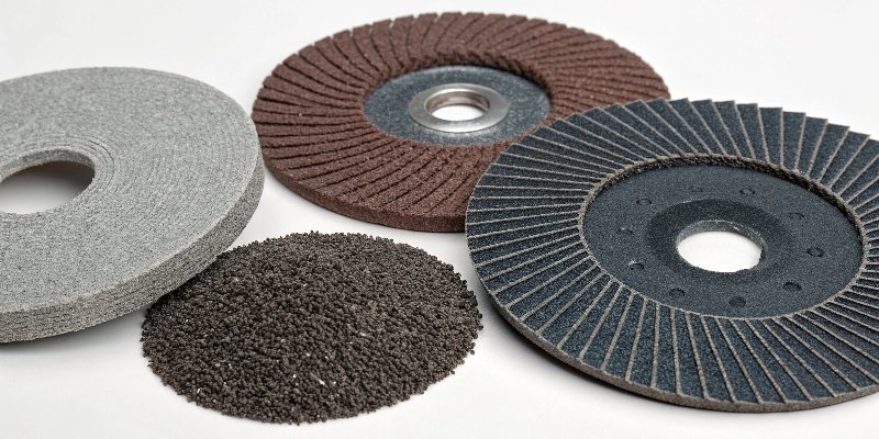 Examples of abrasive materials like diamond, silicon carbide, and aluminum oxide