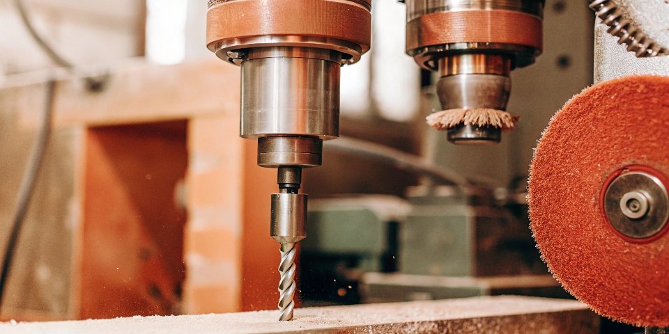 A picture of a CNC surface grinder next to a vertical CNC milling machine in a workshop