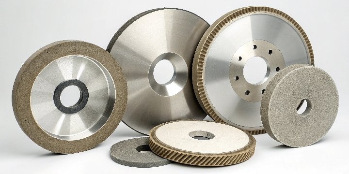 A collection of diamond and CBN grinding wheels from Reliable company.