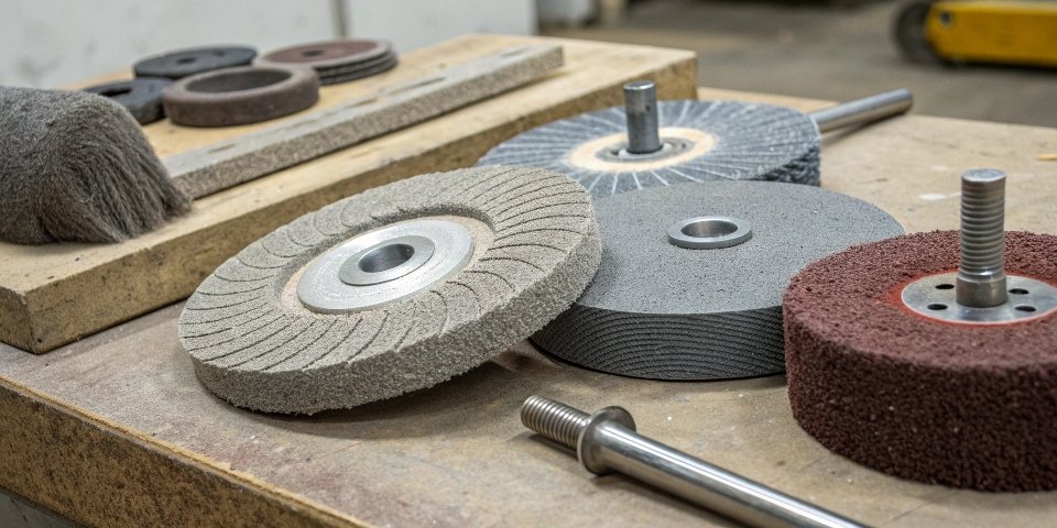 a collection of different types of bench grinding wheels