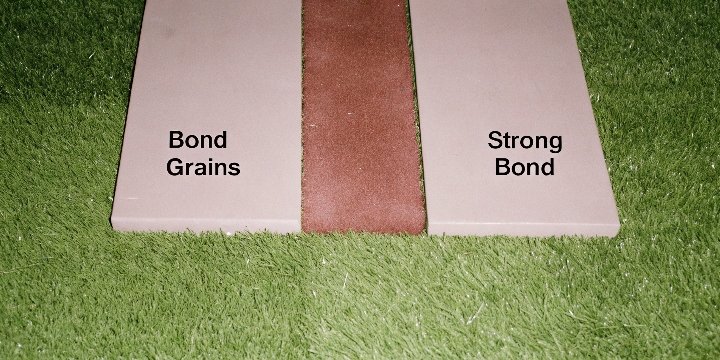 A diagram showing the structure of a grinding wheel, highlighting the abrasive grains and the bond holding them.