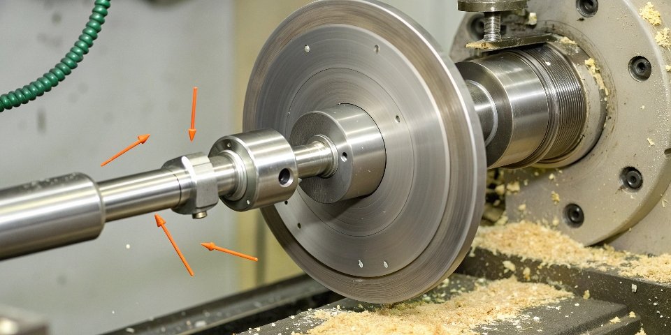 A simple diagram showing the different motions of turning, milling, and grinding