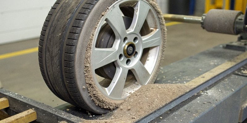 A diagram illustrating the concept of G-ratio, showing material removed vs. wheel wear.
