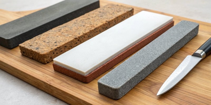 a set of sharpening stones for kitchen knives